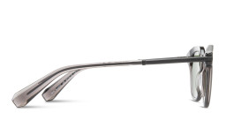 Shop ALL SAINTS Van Unisex Round Sunglasses in Transparent Grey online.