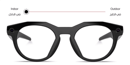 Oakley Meta HSTN Limited Edition Transitions® Unisex Round Sunglasses in Black – Product Photo 1