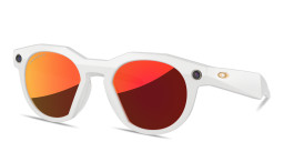 Shop Oakley Meta HSTN Limited Edition Unisex Round Sunglasses in Warm Grey online.