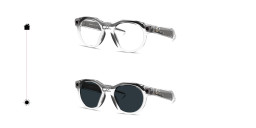 Oakley Meta HSTN Limited Edition Transitions® Unisex Round Sunglasses in Clear – Product Photo 2