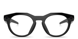 Oakley Meta HSTN Limited Edition Unisex Round Eyeglasses with Blue-Violet Light Lenses in Black – Product Photo 1