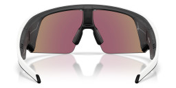 Shop Oakley Meta Vanguard Unisex Half-Rim Rectangle Sunglasses in White online.