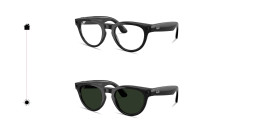 Ray-Ban Meta Headliner Transitions® Unisex Panthos Sunglasses in Shiny Black – Product Photo 2