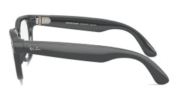 Shop Ray-Ban Meta Headliner Transitions® Unisex Panthos Sunglasses in Shiny Asteroid Grey online.