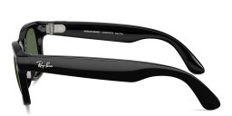 Ray-Ban Meta Wayfarer Unisex Square Sunglasses in Shiny Black – Product Photo 3