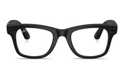 Ray-Ban Meta Wayfarer Unisex Square Eyeglasses With Blue-Violet Light Lenses in Black – Product Photo 1