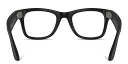 Ray-Ban Meta Wayfarer Unisex Square Eyeglasses With Blue-Violet Light Lenses in Shiny Black – Product Photo 4