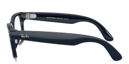 Shop Ray-Ban Meta Wayfarer Transitions® Unisex Square Sunglasses in Shiny Cosmic Blue online.