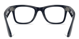 Shop Ray-Ban Meta Wayfarer Transitions® Unisex Square Sunglasses in Shiny Cosmic Blue online.