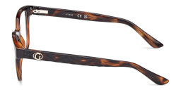 Shop Guess G Rectangle Eyeglasses in Havana online.