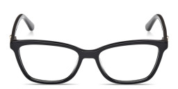 Shop Guess G Rectangle Eyeglasses in Black online.