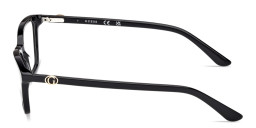 Shop Guess G Rectangle Eyeglasses in Black online.
