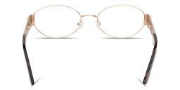 Shop Guess G Oval Eyeglasses in Gold online.