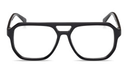 Shop Guess G Wide Aviator Eyeglasses in Black online.
