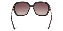 Shop Guess G Logo Oversized Irregular Sunglasses in Dark Havana online.