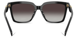 Shop Michael Kors Menaggio Square Sunglasses in Black online.
