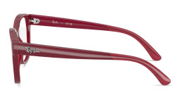 Shop Ray-Ban Optics Kids Bio-Based Square Eyeglasses in Fucsia On Transparent Fucsia online.