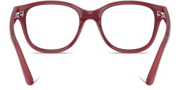 Shop Ray-Ban Optics Kids Bio-Based Square Eyeglasses in Fucsia On Transparent Fucsia online.