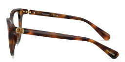 Shop Swarovski Crystal-Embellished Cat-Eye Eyeglasses in Polished Havana online.