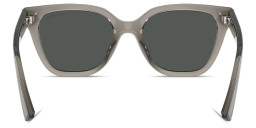 Shop Armani Exchange A|X Logo Cat-Eye Sunglasses in Transparent Grey online.