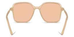 Armani Exchange A|X Logo Oversized Butterfly Sunglasses in Transparent Beige – Product Photo 4