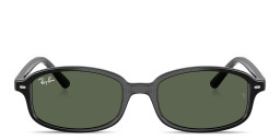 Shop Ray-Ban Logo Kids Irregular Sunglasses in Black online.