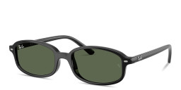 Shop Ray-Ban Logo Kids Irregular Sunglasses in Black online.