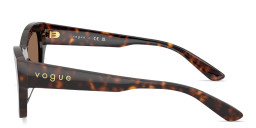 Vogue Eyewear Logo Lettering Butterfly Sunglasses in Dark Havana – Product Photo 3