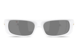 Shop Oakley Highland Unisex Rectangle Sunglasses in White online.