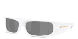 Shop Oakley Highland Unisex Rectangle Sunglasses in White online.