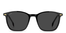 Shop Hugo Boss Logo Lettering Panthos Sunglasses in Black online.