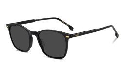 Shop Hugo Boss Logo Lettering Panthos Sunglasses in Black online.