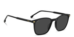 Shop Hugo Boss Logo Lettering Panthos Sunglasses in Black online.