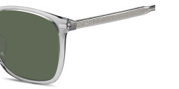 Shop Hugo Boss Logo Lettering Panthos Sunglasses in Transparent Grey online.