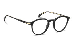Shop DAVID BECKHAM Talisman Panthos Eyeglasses in Black online.