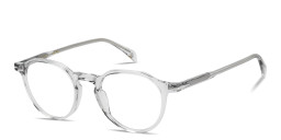 Shop DAVID BECKHAM Talisman Panthos Eyeglasses in Transparent Grey online.