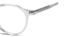 Shop DAVID BECKHAM Talisman Panthos Eyeglasses in Transparent Grey online.