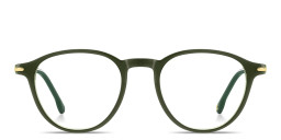 Shop Carrera Logo Lettering Panthos Eyeglasses in Green online.
