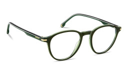 Shop Carrera Logo Lettering Panthos Eyeglasses in Green online.