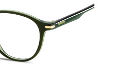 Shop Carrera Logo Lettering Panthos Eyeglasses in Green online.