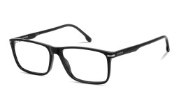Shop Carrera Logo Lettering Wide Rectangle Eyeglasses in Black online.