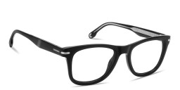 Shop Carrera Logo Lettering Rectangle Eyeglasses in Black online.