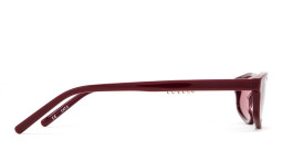 Shop TRICE Gala Irregular Sunglasses in Burgundy online.