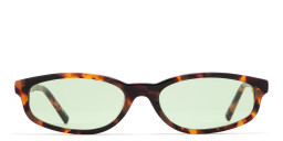 Shop TRICE Gala Irregular Sunglasses in Tortoise online.