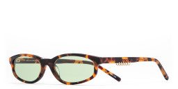 Shop TRICE Gala Irregular Sunglasses in Tortoise online.
