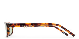 Shop TRICE Gala Irregular Sunglasses in Tortoise online.