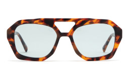 Shop TRICE Malaka Irregular Sunglasses in Tortoise online.