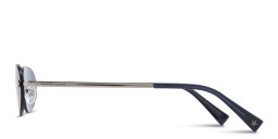 Shop Guess Jeans Unisex Rimless Oval Sunglasses in Gunmetal online.