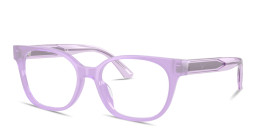 Shop Emporio Armani Eagle Logo Kids Square Eyeglasses in Opal Lilac online.