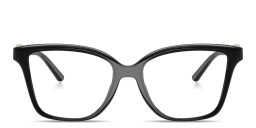 Shop Michael Kors Kobe Square Eyeglasses in Black online.